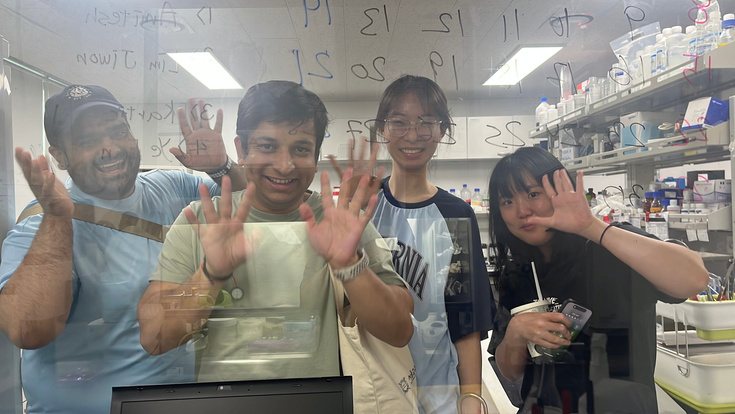 Lab members together