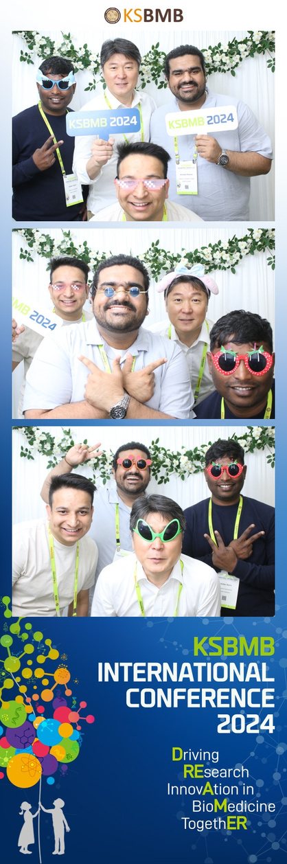 Photo-booth strip from the KSBMB 2024 international conference